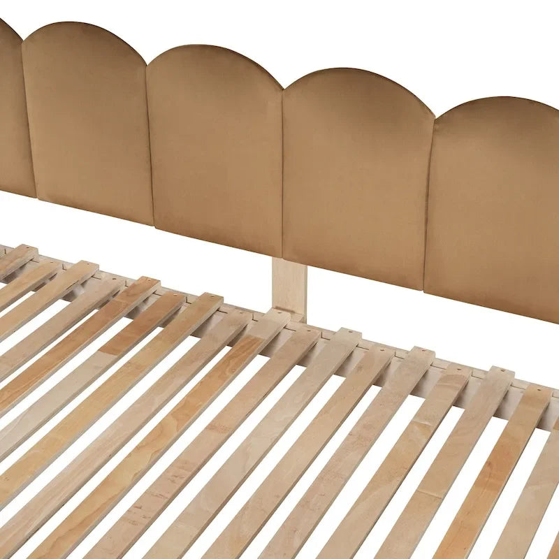 Lit cabane pour enfants avec tente, lumière LED et tableau blanc — Cadre en pin