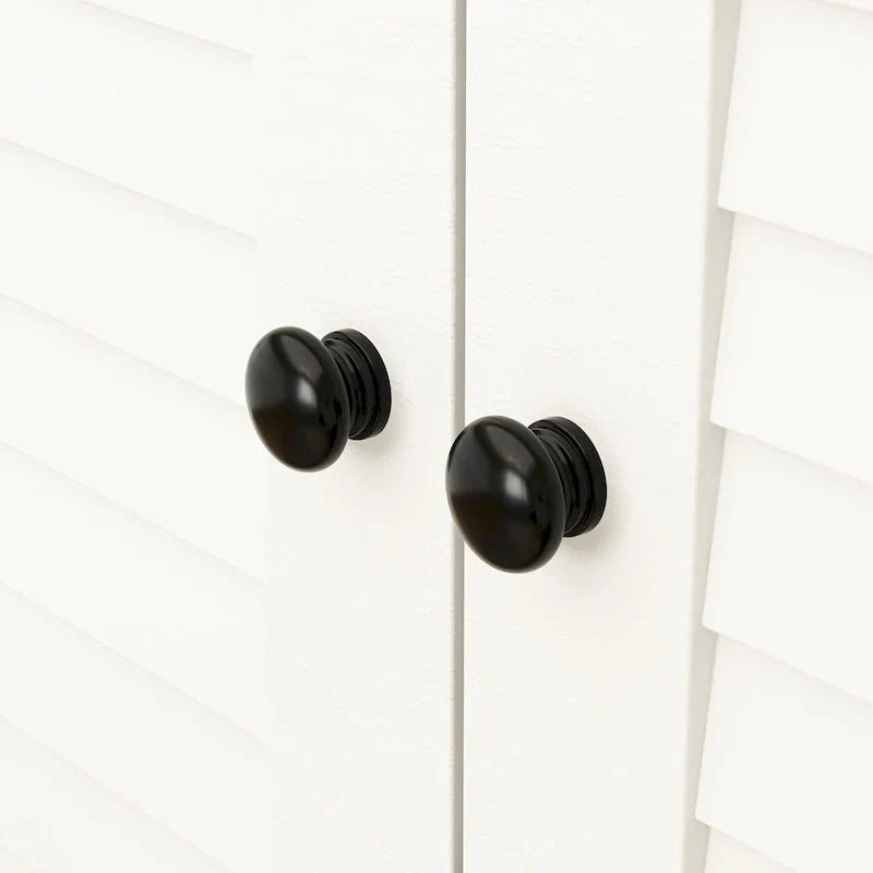 Armoire-penderie autoportante 59 po de large, grand format, blanche
