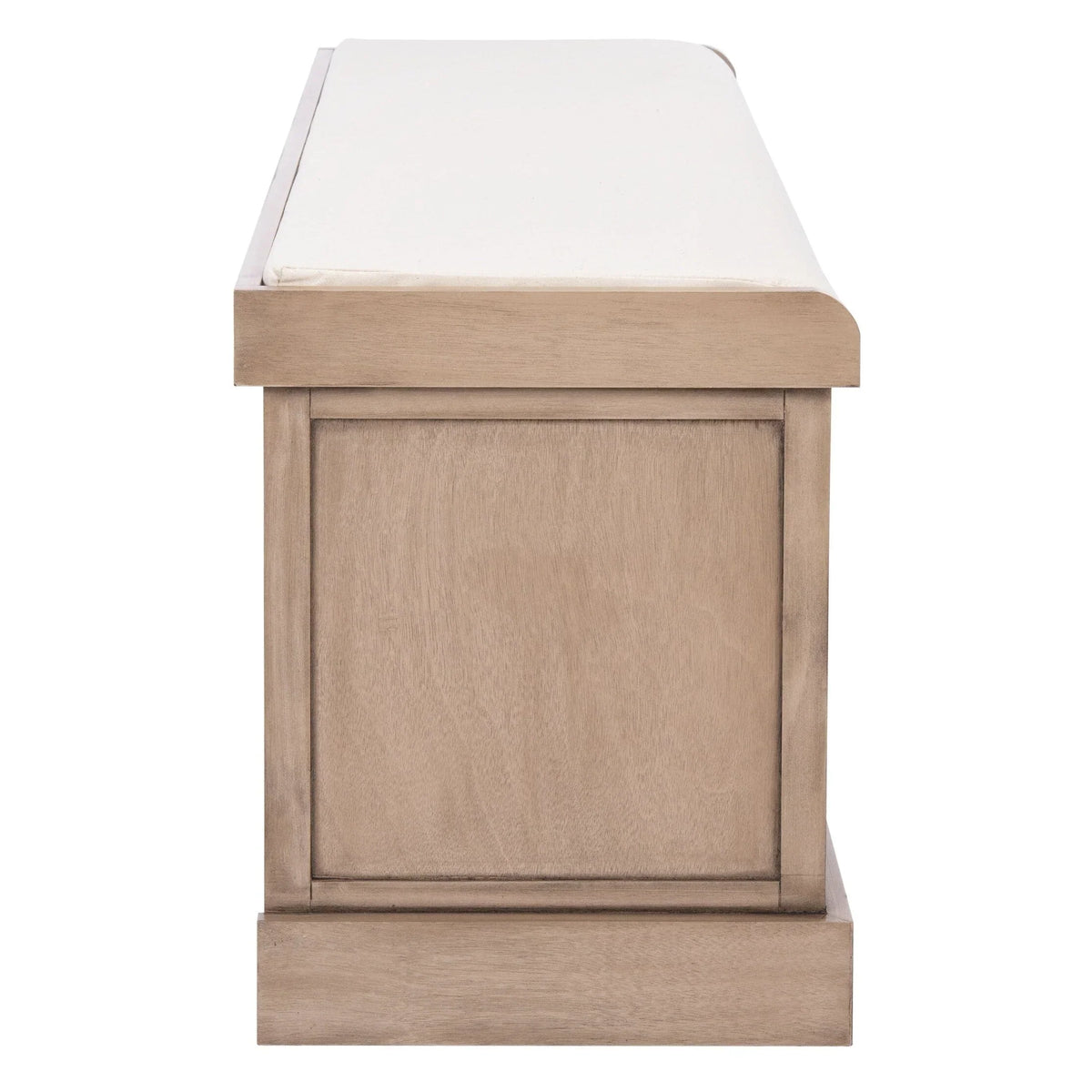 Banc de rangement SAFAVIEH Fiorello avec coussin et 3 tiroirs - 47,3 L x 15 P x 19 H - 47 L x 15 P x 19 H