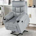 Fauteuil inclinable releveur avec massage, port de chargement USB et porte-gobelet