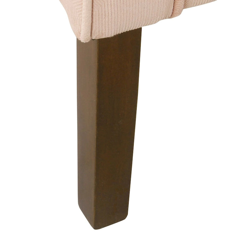 Fauteuil rembourré en forme de tonneau – Style moderne du milieu du siècle, coussin semi-ferme et pieds en bois