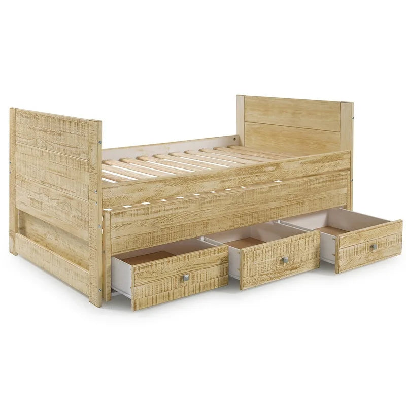 Lit avec 3 tiroirs de rangement intégrés
