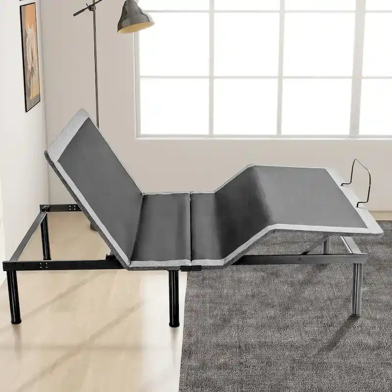 Base de lit électrique réglable avec télécommande sans fil, inclinaison de la tête et des pieds