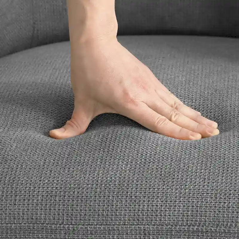 Fauteuil d'appoint pivotant moderne avec rotation à 360° et assise rembourrée