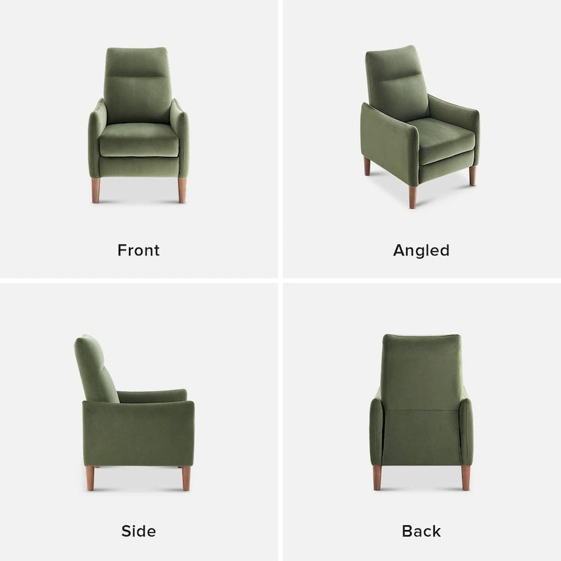 Fauteuil inclinable à dossier haut ergonomique avec repose-pieds rétractable