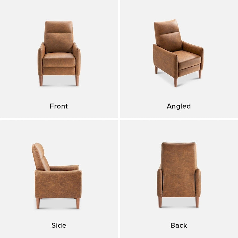 Fauteuil inclinable à dossier haut ergonomique avec repose-pieds rétractable