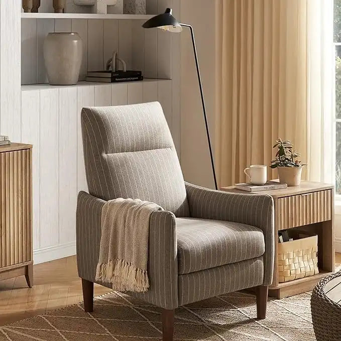 Fauteuil inclinable à dossier haut ergonomique avec repose-pieds rétractable