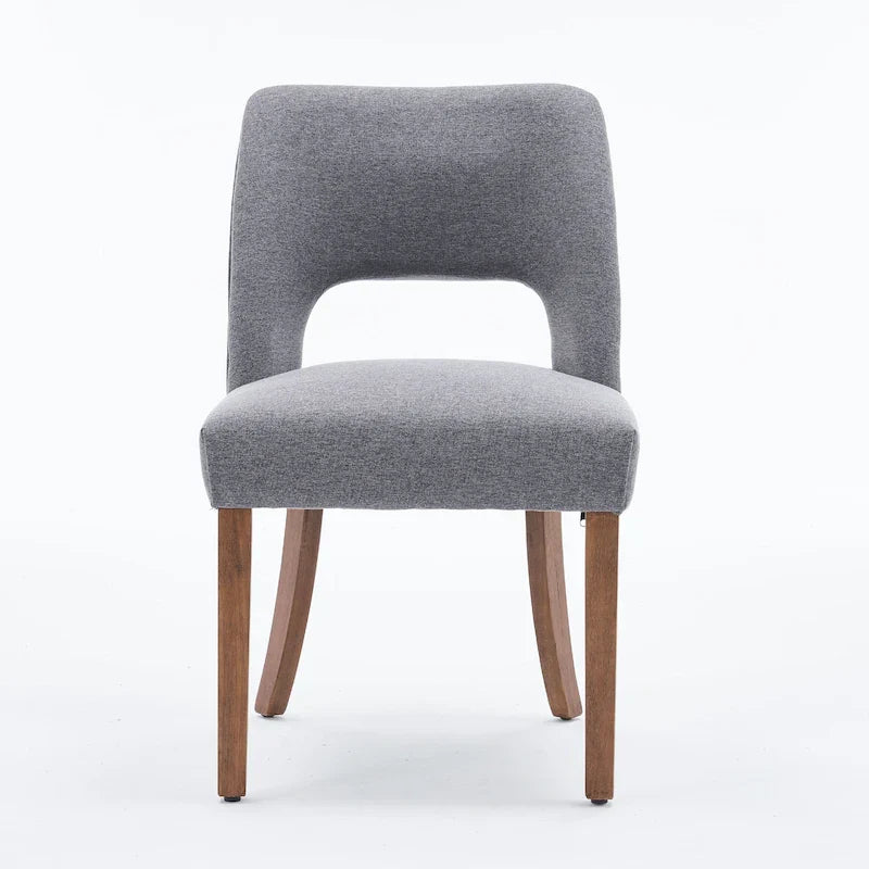 Lot de 4 chaises de salle à manger rembourrées en tissu